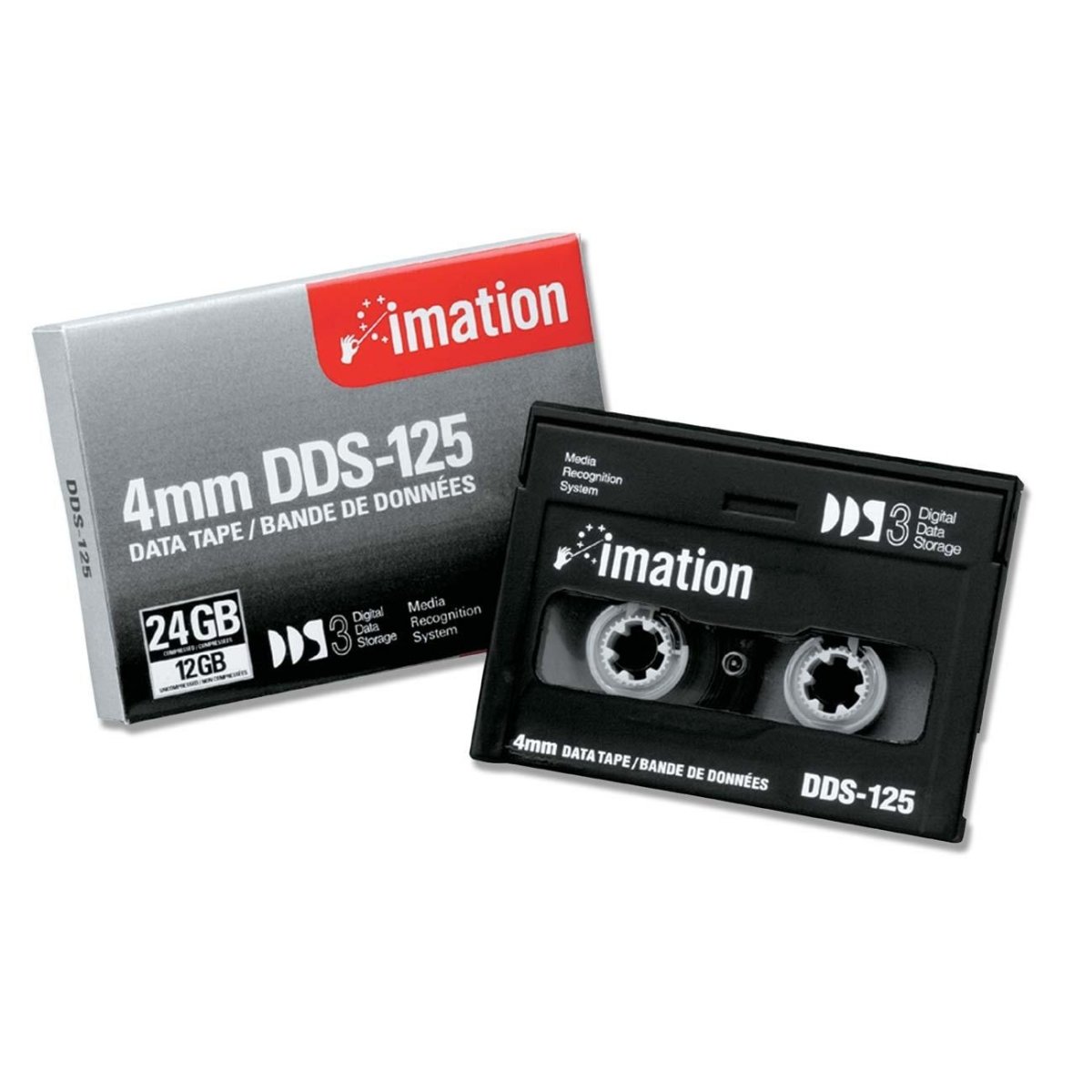 imation 4mm DDS-125 データテープ 24GB Imation 4MM DDS-125, DDS3, 12GB Tape 125m length, (1-Pack